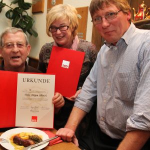 Jubilarehrung 2012 Grühnkohlessen 25 J. Brigitte Sliwa 50 J. Hans Jürgen Olbrich