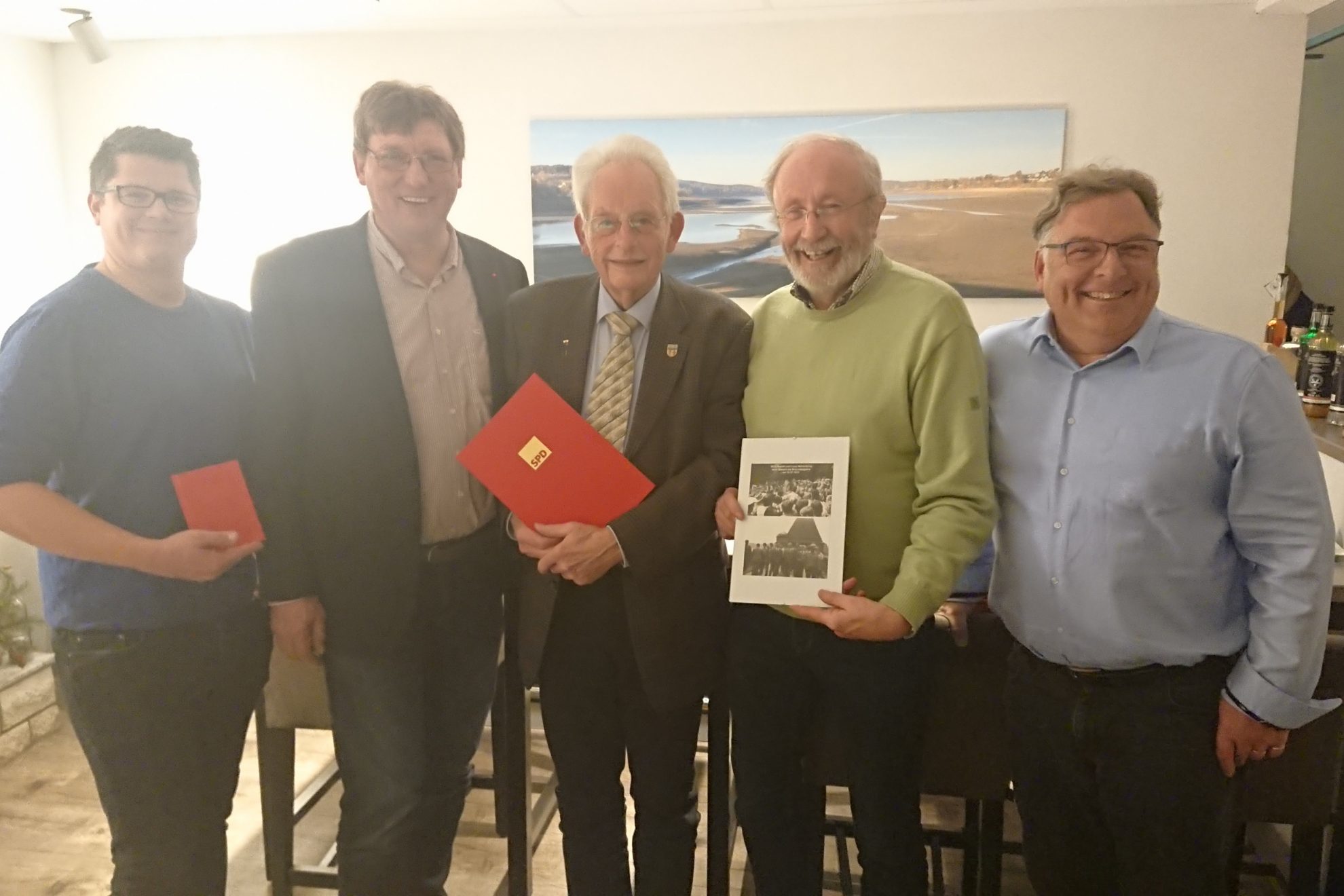 Moritz Schmitt, Harald Beckers, Karl-Heinz Wilmes, Wilfied Jäger und Christian Klespe